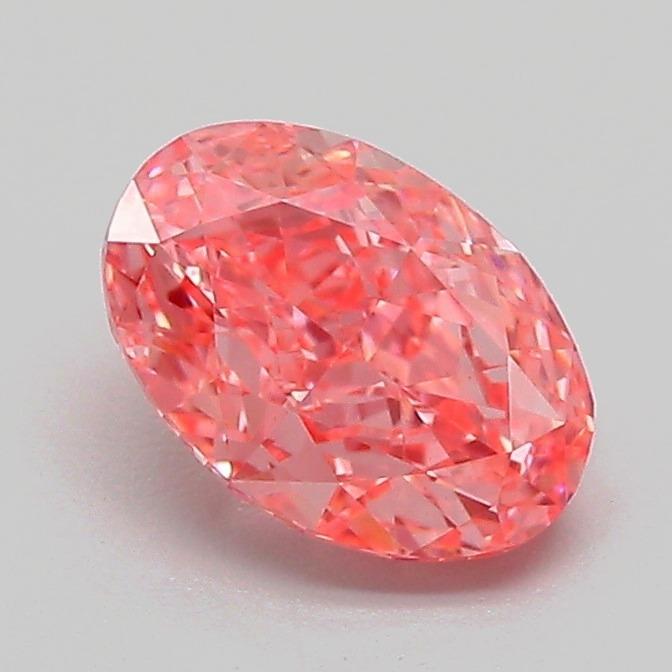 1.10 Ct. Fancy Vivid Pink Oval Lab Grown Diamond
