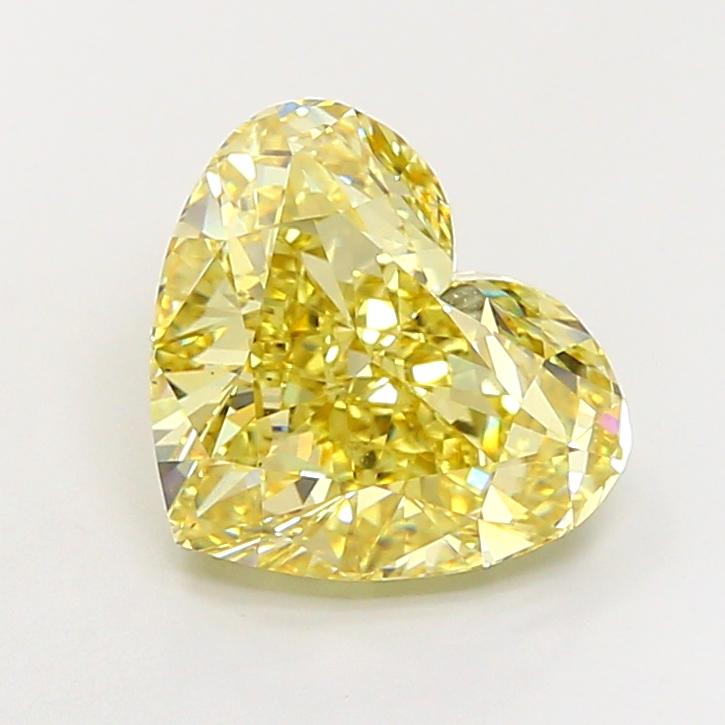 5.74 Ct. Fancy Yellow Heart Lab Grown Diamond