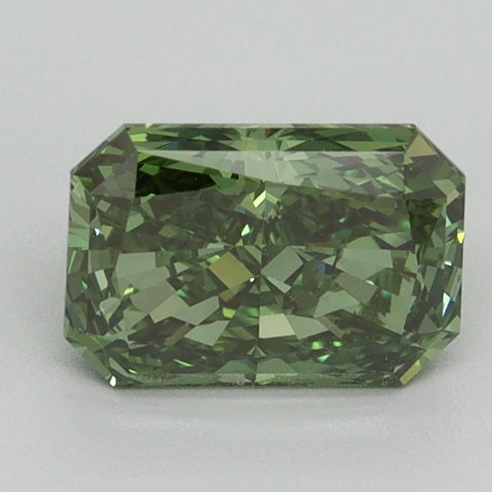 1.24 Ct. Fancy Vivid Pacific Green Radiant Lab Grown Diamond