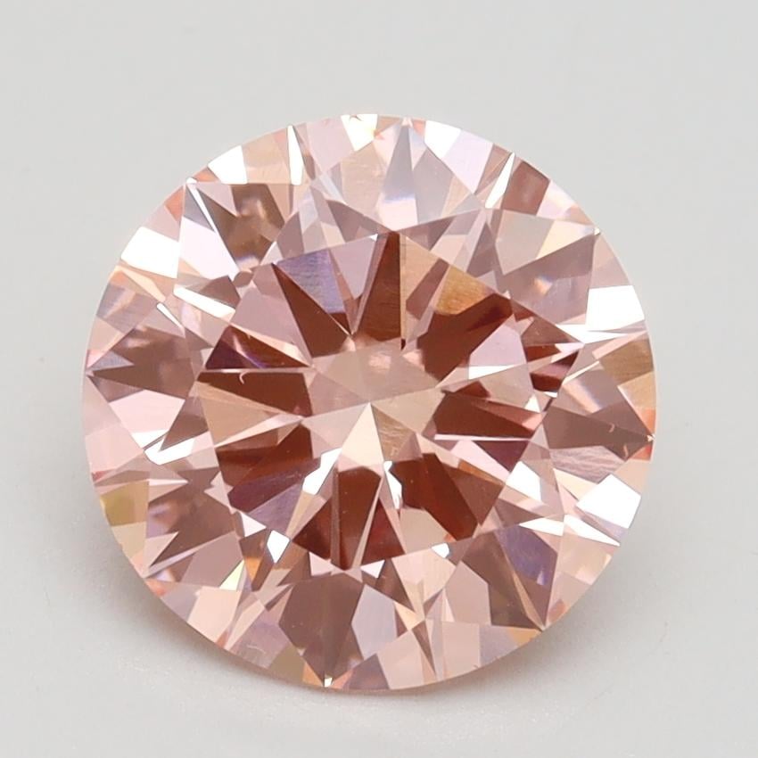 2.31 Ct. Fancy Intense Pink Round Lab Grown Diamond