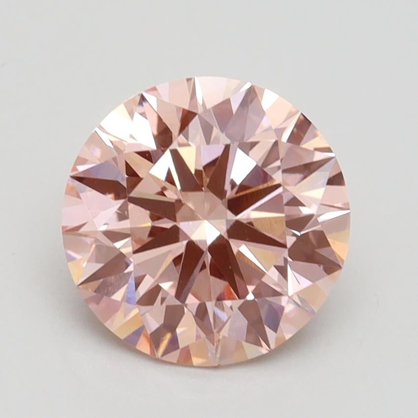 2.20 Ct. Fancy Intense Pink Round Lab Grown Diamond