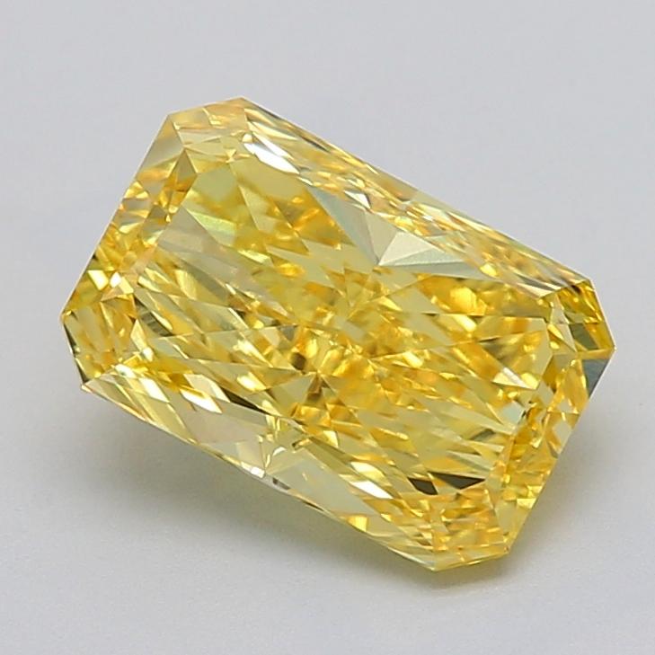 3.05 Ct. Fancy Vivid  Yellow Radiant Lab Grown Diamond