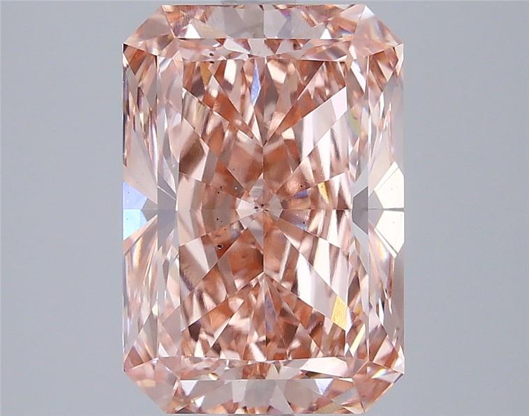 4.01 Ct. Fancy Vivid  Pink Radiant Lab Grown Diamond