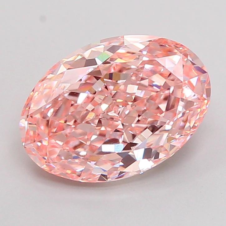 2.76 Ct. Fancy Pink Oval Lab Grown Diamond