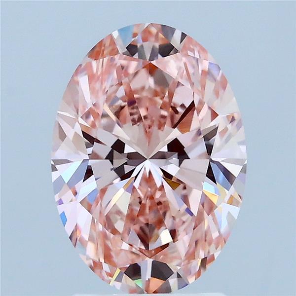 2.01 Ct. Fancy Vivid Pink Oval Lab Grown Diamond