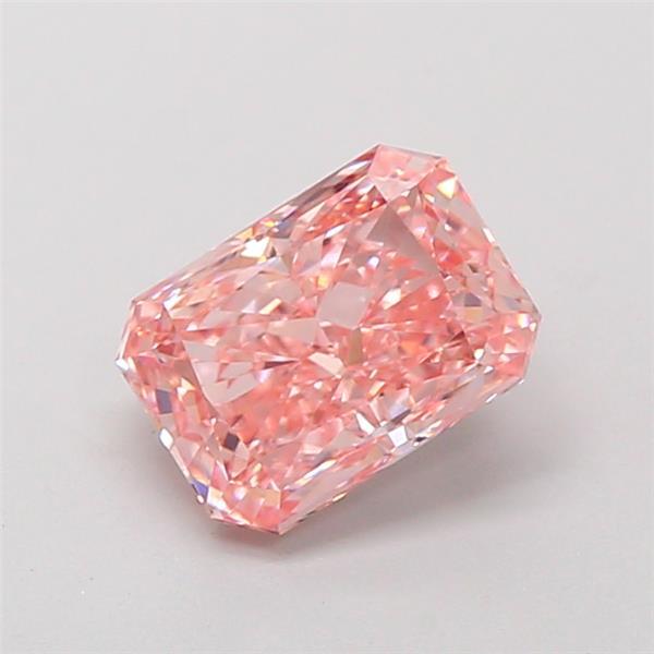 1.42 Ct. Fancy Vivid Pink Radiant Lab Grown Diamond