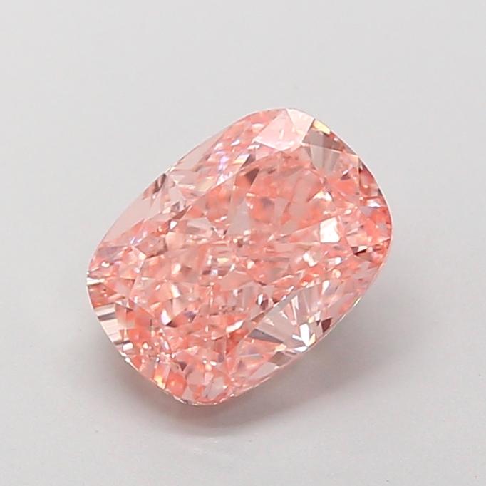 2.14 Ct. Fancy Intense  Pink Cushion Lab Grown Diamond