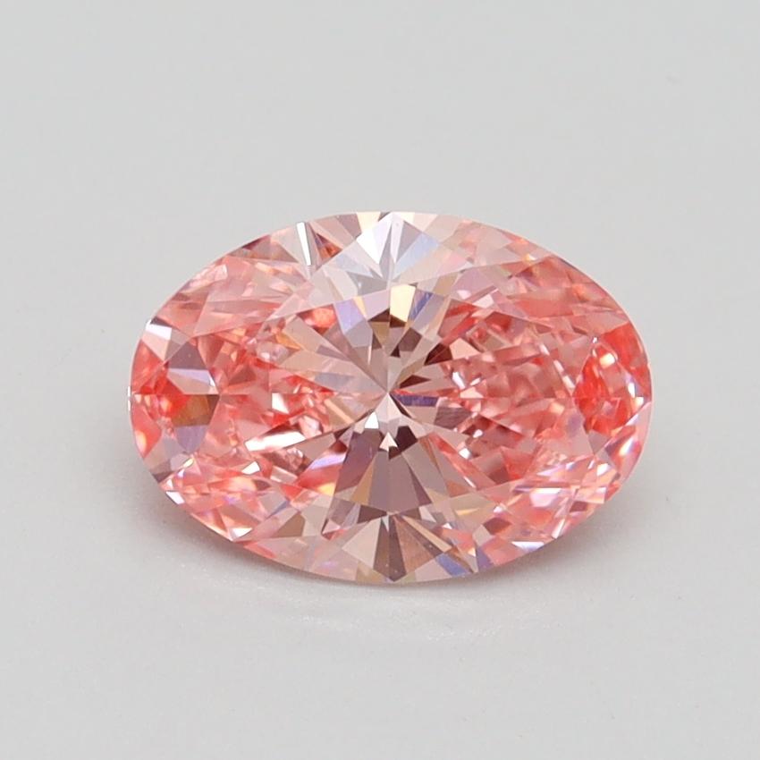 1.09 Ct. Fancy Vivid Pink Oval Lab Grown Diamond