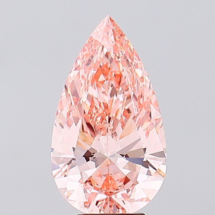 5.10 Ct. Fancy Vivid Pink Pear Lab Grown Diamond