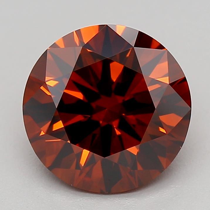 1.18 Ct. Fancy Deep Orange Round Lab Grown Diamond