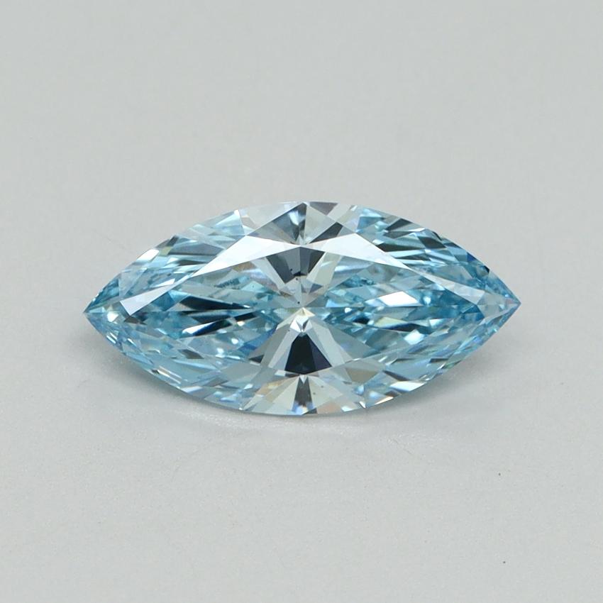 1.00 Ct. Fancy Vivid Blue Marquise Lab Grown Diamond