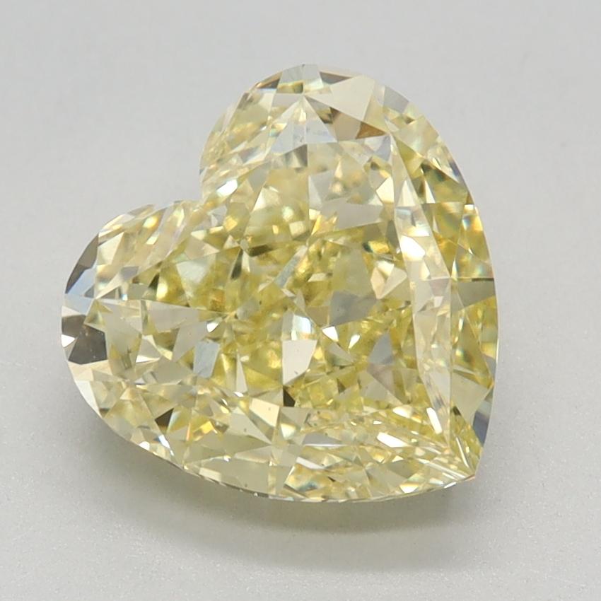 2.55 Ct. Fancy Intense Yellow Heart Lab Grown Diamond
