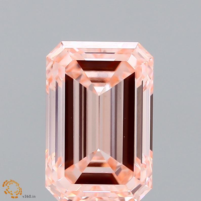 3.02 Ct. Fancy Intense Pink Emerald Lab Grown Diamond