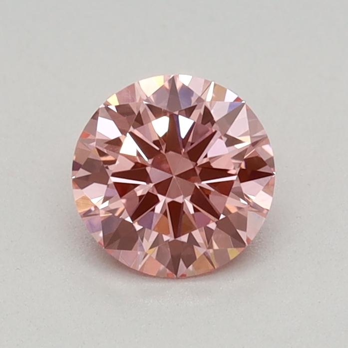 0.39 Ct. Fancy Vivid Pink Round Lab Grown Diamond