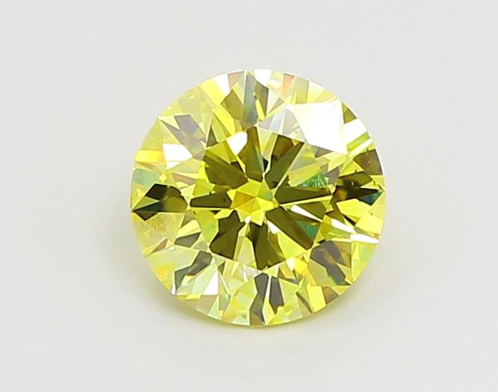 1.25 Ct. Fancy Vivid  Yellow Round Lab Grown Diamond