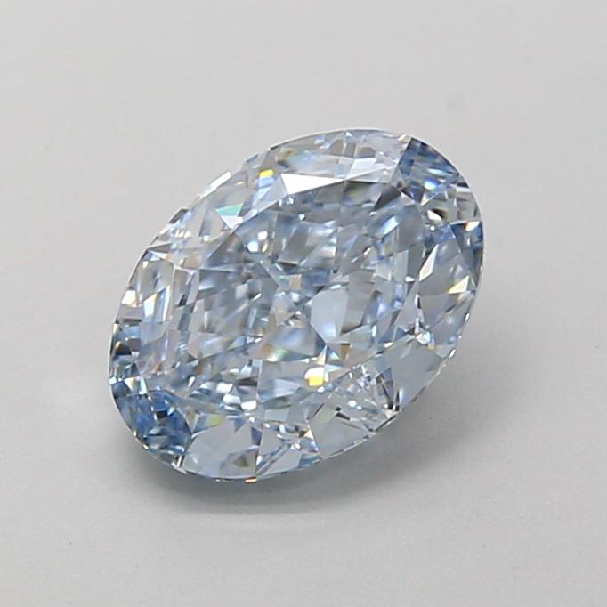 1.69 Ct. Fancy Vivid  Blue Oval Lab Grown Diamond