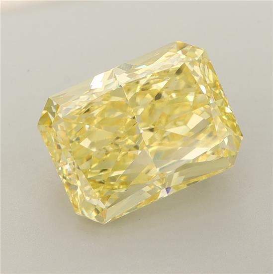 4.55 Ct. Fancy Vivid Yellow Radiant Lab Grown Diamond