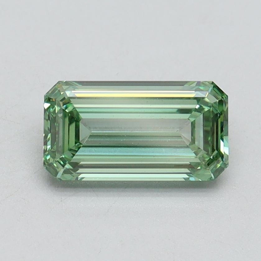 1.05 Ct. Fancy Intense Pacific Green Emerald Lab Grown Diamond