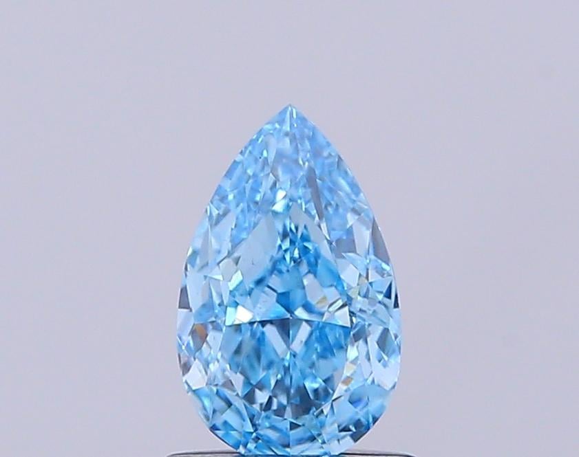 1.03 Ct. Fancy Vivid Blue Pear Lab Grown Diamond