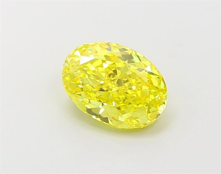 1.09 Ct. Fancy Vivid Yellow Oval Lab Grown Diamond