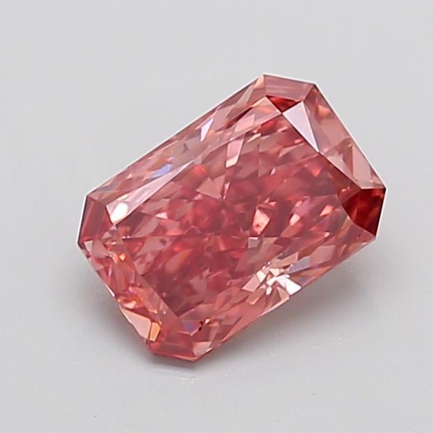 1.97 Ct. Fancy Vivid Brownish Pink Radiant Lab Grown Diamond