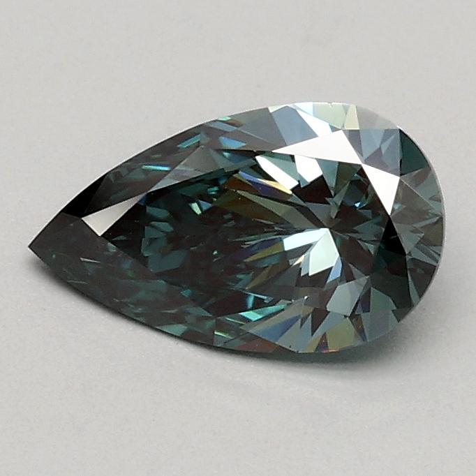 0.50 Ct. Fancy Vivid Green Pear Lab Grown Diamond