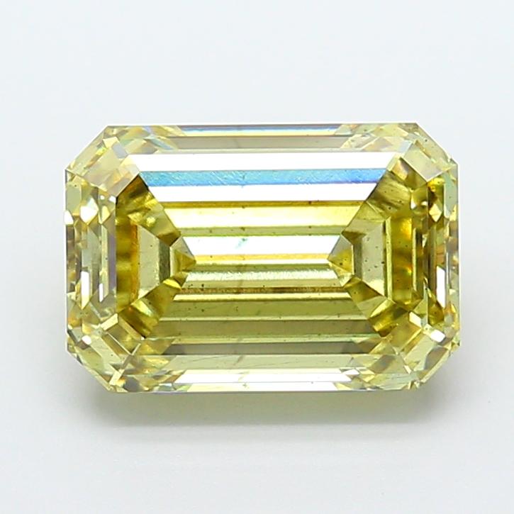 5.14 Ct. Fancy Yellow Emerald Lab Grown Diamond