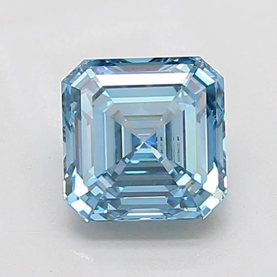 2.04 Ct. Fancy Vivid Blue Asscher Lab Grown Diamond