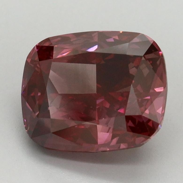 2.50 Ct. Fancy Vivid Red Cushion Lab Grown Diamond