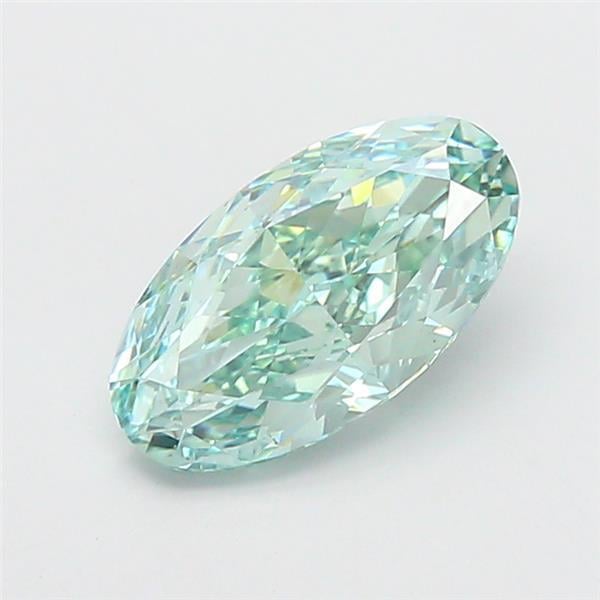 2.50 Ct. Fancy Vivid Green Oval Lab Grown Diamond