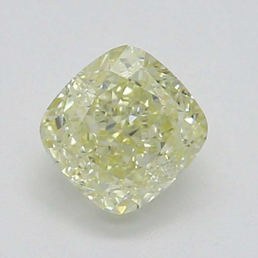 0.37 Ct. Fancy Light Yellow Cushion Diamond