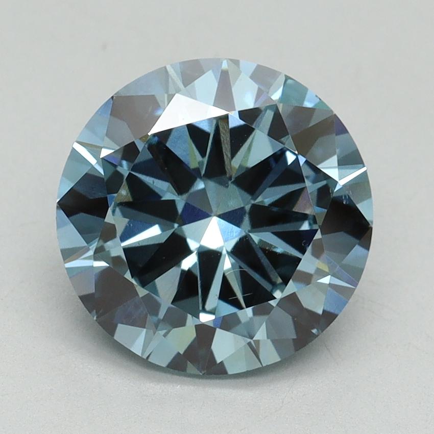 3.00 Ct. Fancy Intense Blue Round Lab Grown Diamond