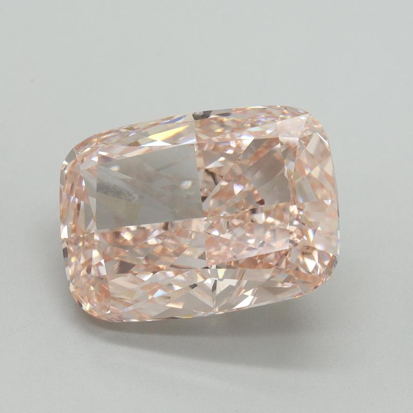 11.28 Ct. Fancy Intense Pink Cushion Lab Grown Diamond