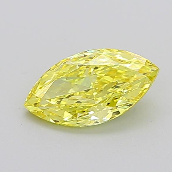 1.52 Ct. Fancy Vivid Yellow Marquise Lab Grown Diamond