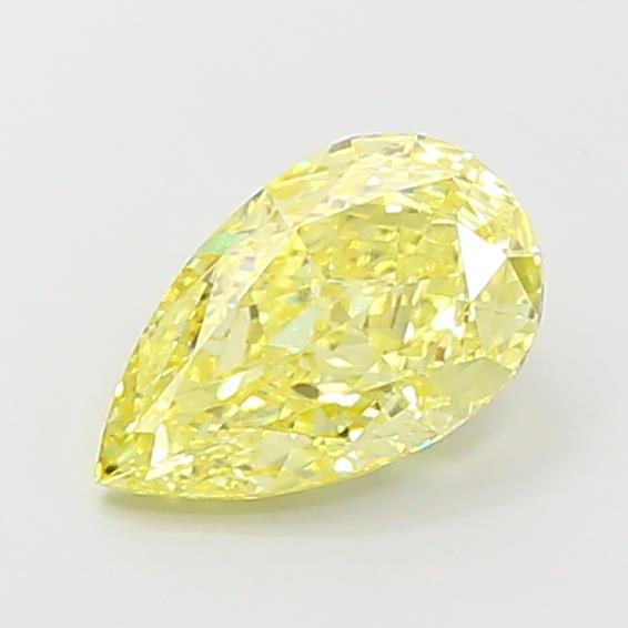 2.51 Ct. Fancy Intense Yellow Pear Lab Grown Diamond