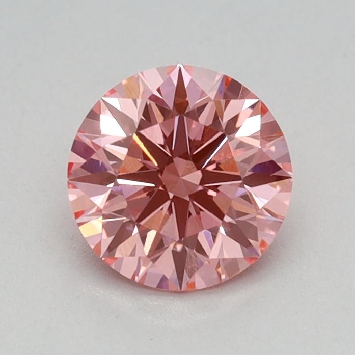 0.55 Ct. Fancy Vivid Pink Round Lab Grown Diamond