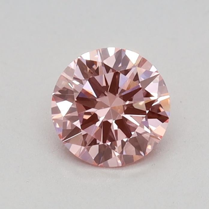 0.37 Ct. Fancy Vivid Pink Round Lab Grown Diamond