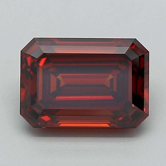 3.02 Ct. Fancy Deep  Orange Emerald Lab Grown Diamond