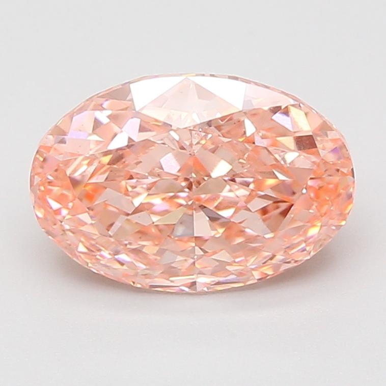 3.08 Ct. Fancy Vivid Pink Oval Lab Grown Diamond