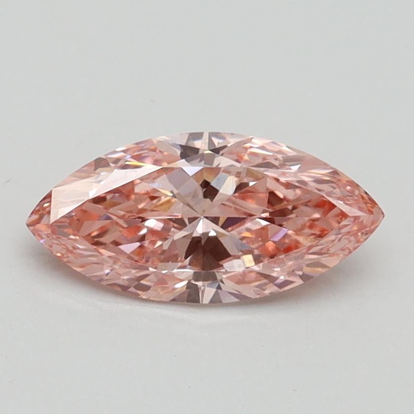 0.74 Ct. Fancy Intense Pink Marquise Lab Grown Diamond