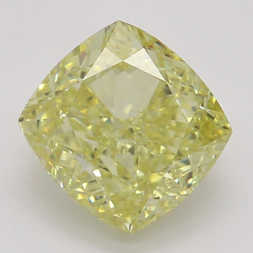 1.07 Ct. Fancy Yellow Cushion Diamond