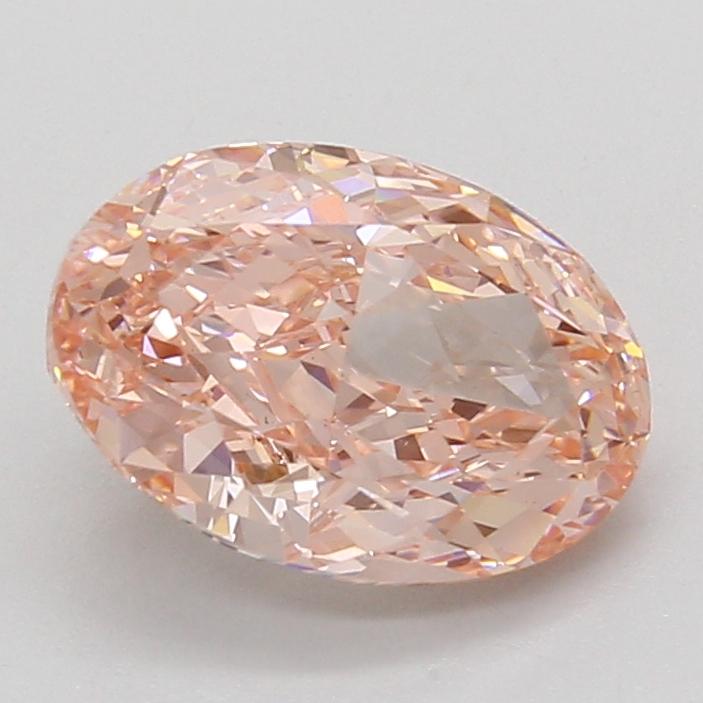 3.08 Ct. Fancy Vivid Pink Oval Lab Grown Diamond