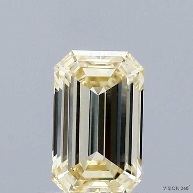 1.01 Ct. Fancy Yellow Emerald Lab Grown Diamond