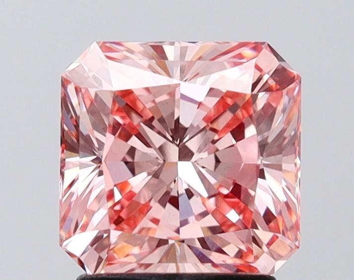 2.03 Ct. Fancy Intense Pink Radiant Lab Grown Diamond