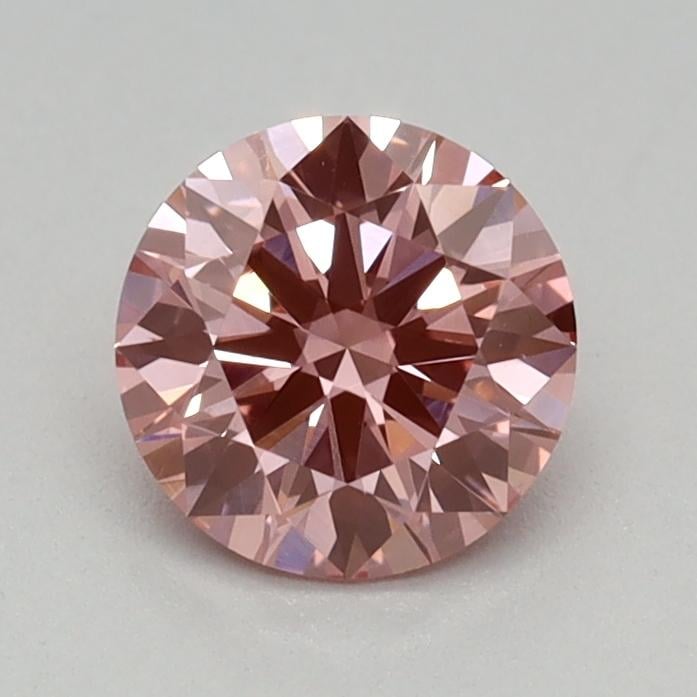 0.44 Ct. Fancy Vivid Pink Round Lab Grown Diamond