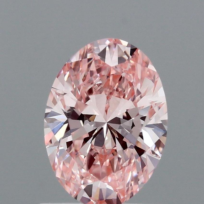 1.06 Ct. Fancy Intense Pink Oval Lab Grown Diamond