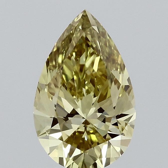 1.02 Ct. Fancy Intense Yellow Pear Lab Grown Diamond