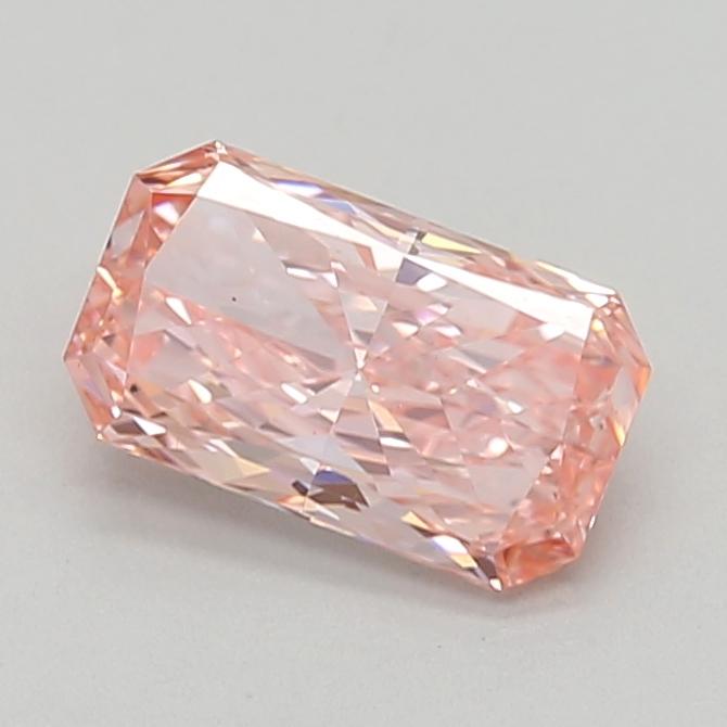 0.82 Ct. Fancy Vivid  Pink Radiant Lab Grown Diamond