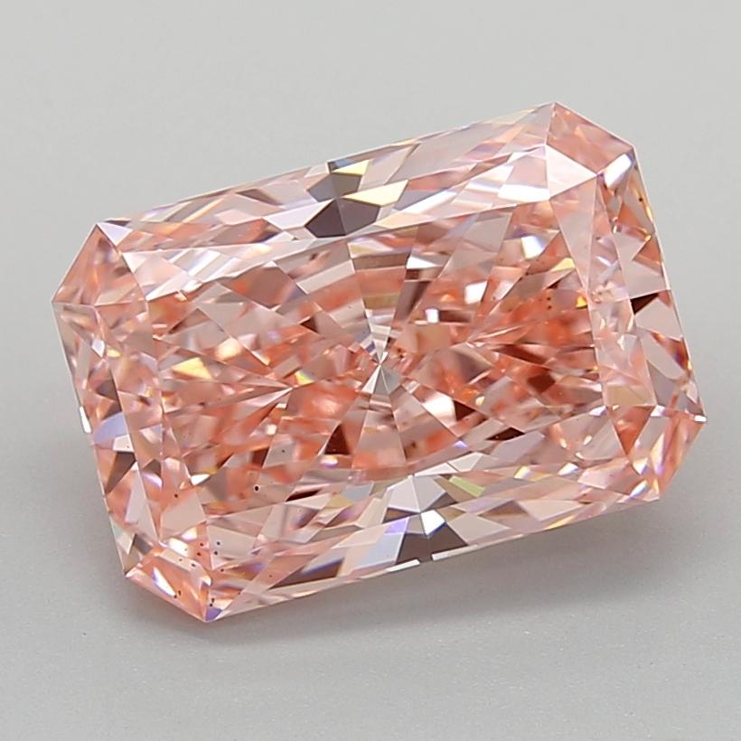 5.02 Ct. Fancy Vivid  Pink Radiant Lab Grown Diamond