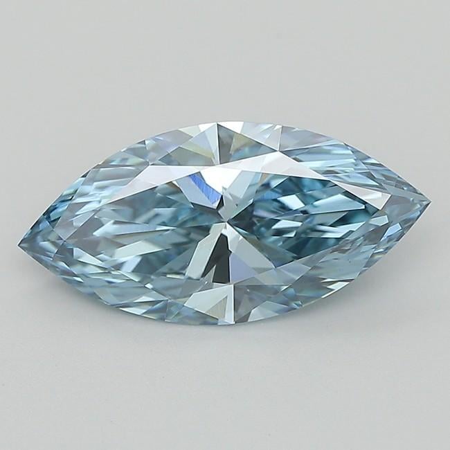 2.66 Ct. Fancy Vivid  Blue Marquise Lab Grown Diamond